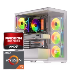 Ryzen 5 7500F 32GB RAM 1TB SSD Radeon 9060 XT 16GB Win 11  WiFi Biała Obudowa  Krux